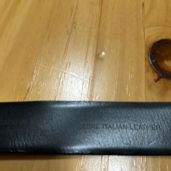 Man’s Italian leather black belt - Picture 3 of 4